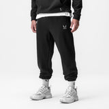 0655. Tech-Terry™ Oversized Sweats - Black "Emblem"