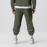 0655. Tech-Terry™ Oversized Sweats - Olive "Emblem"
