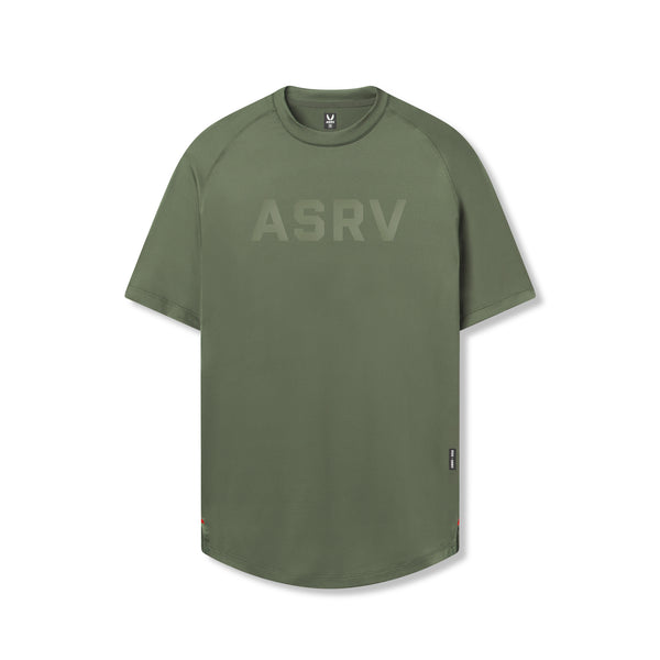 0660. AeroSilver® Established Tee - Olive "ASRV"
