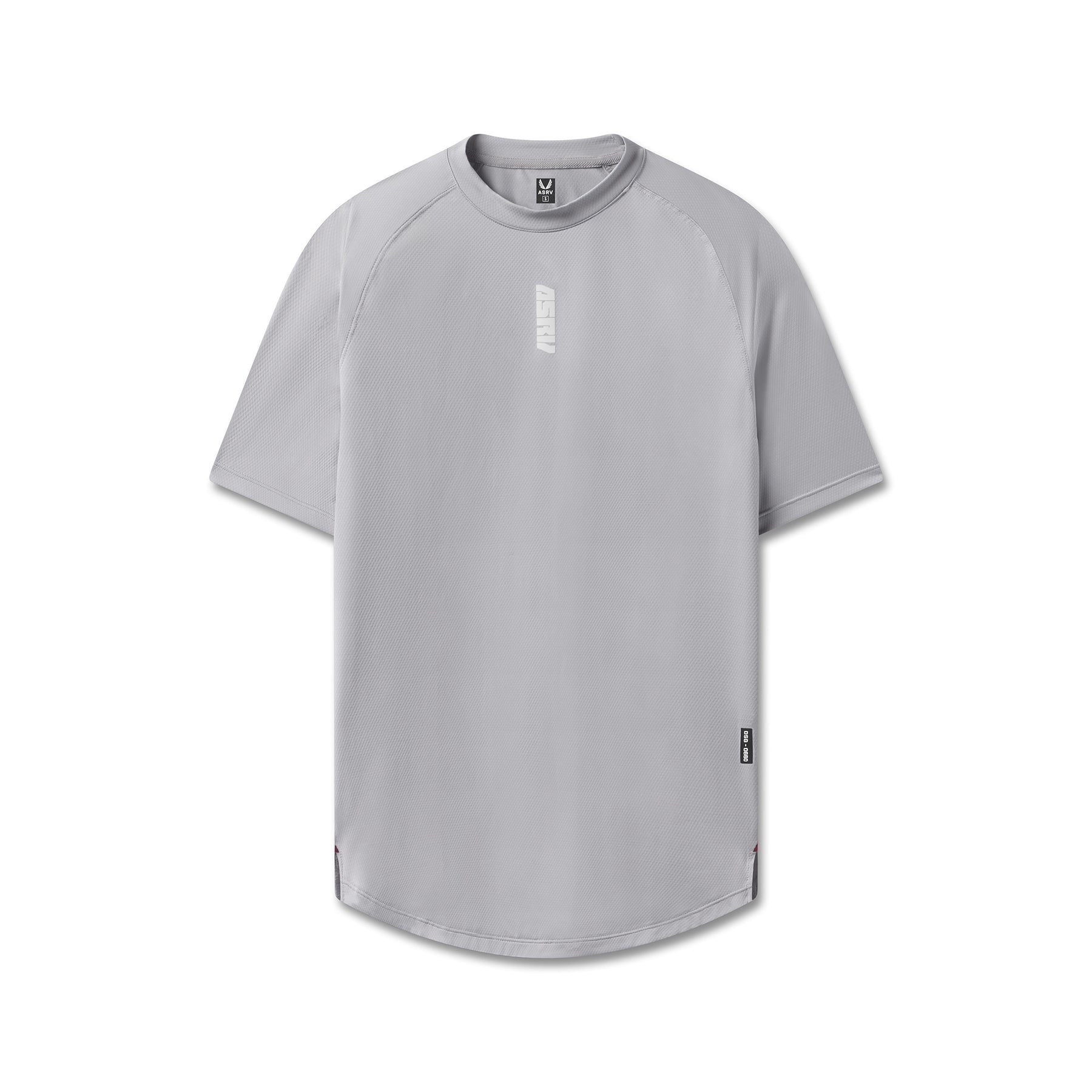 flatlay AeroSilver Established Tee in Slate Grey, front view