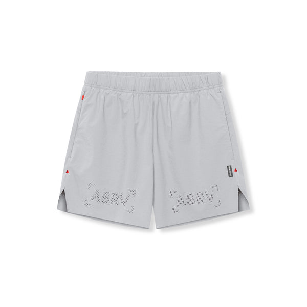 0737. Ripstop 6” Perforated Short - Slate Grey
