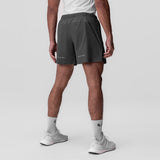 0737. Ripstop 6" Perforated Short - Space Grey