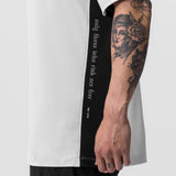 0779. Supima® Mesh Panel Oversized Tee - White