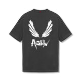 0797. Tech Essential™ Relaxed Tee - Space Grey "Brush Wings/ASRV"