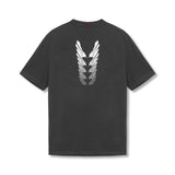 0797. Tech Essential™ Relaxed Tee - Space Grey "Brush Stroke"
