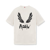 0797. Tech Essential™ Relaxed Tee - Stone "Brush Wings/ASRV"