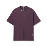 0797. Tech Essential™ Relaxed Tee - Deep Purple "Space Bracket"