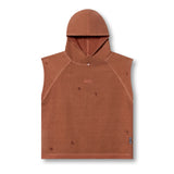 0799. Tech Essential™ Cutoff Hoodie - Faded Rust