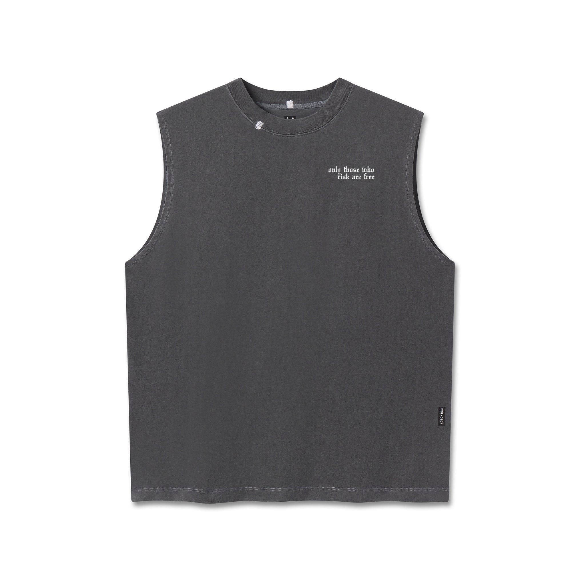 0807. Tech Essential™ Relaxed Cutoff - Faded Grey "Eagle"