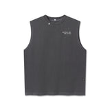 0807. Tech Essential™ Relaxed Cutoff - Faded Grey "Eagle"