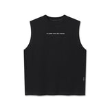 0807. Tech Essential™ Relaxed Cutoff - Black "Growth"