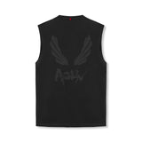 0807. Tech Essential™ Relaxed Cutoff - Black/Black "Brush Wings/ASRV"