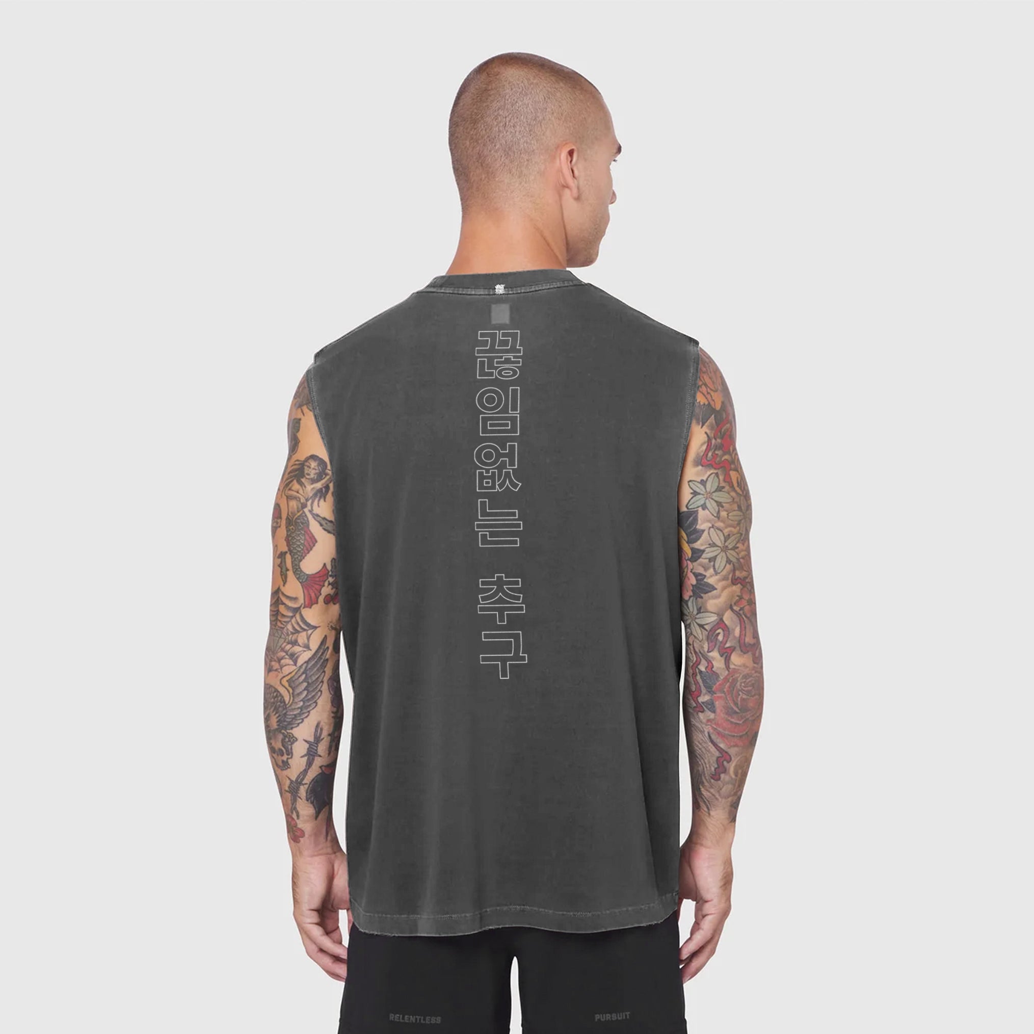 0807. Tech Essential™ Relaxed Cutoff - Faded Grey "RP Korean"