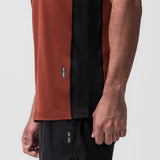 0809. Supima® Mesh Panel Training Singlet - Brick
