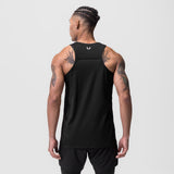 0809. Supima® Mesh Panel Training Singlet - Black
