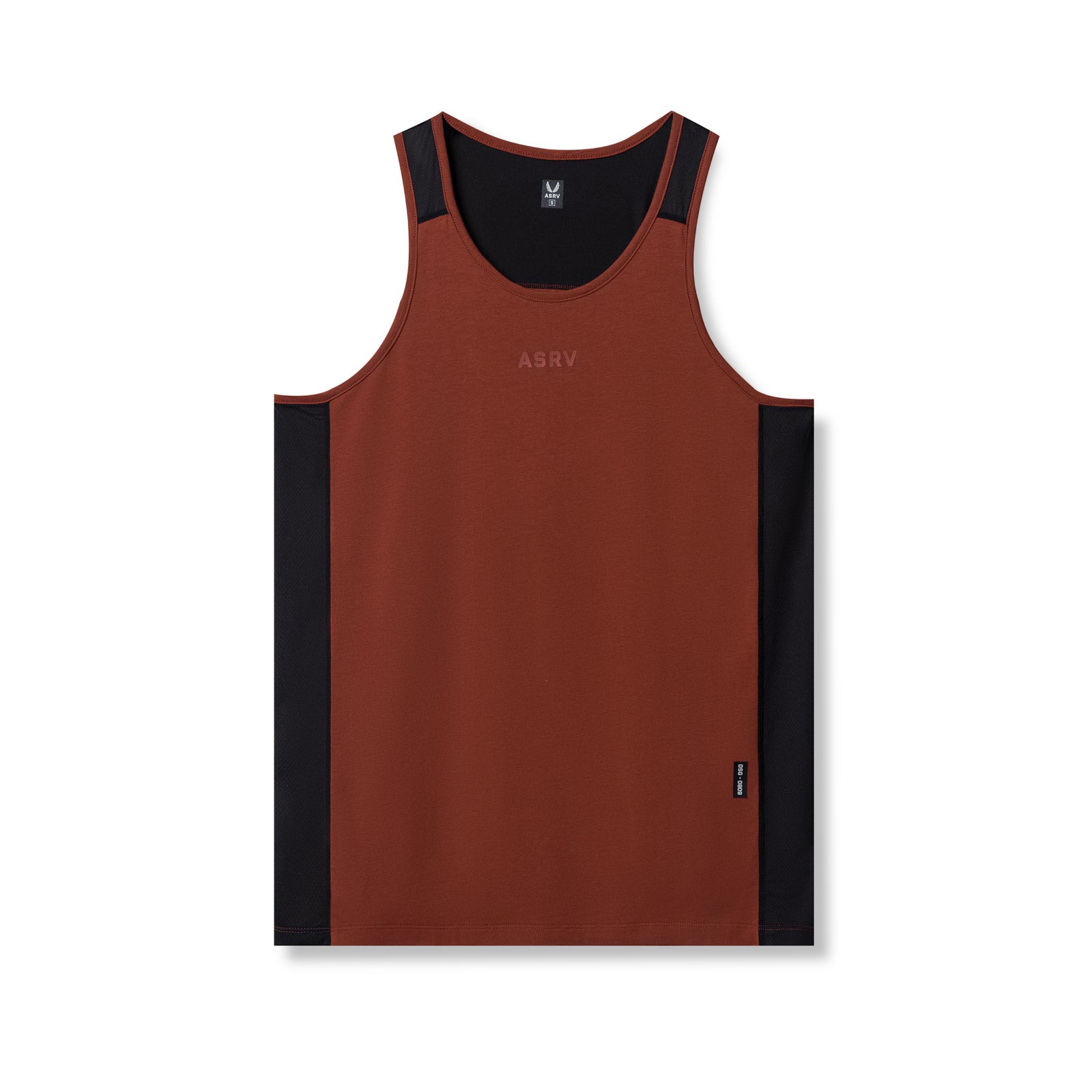 0809. Supima® Mesh Panel Training Singlet - Brick