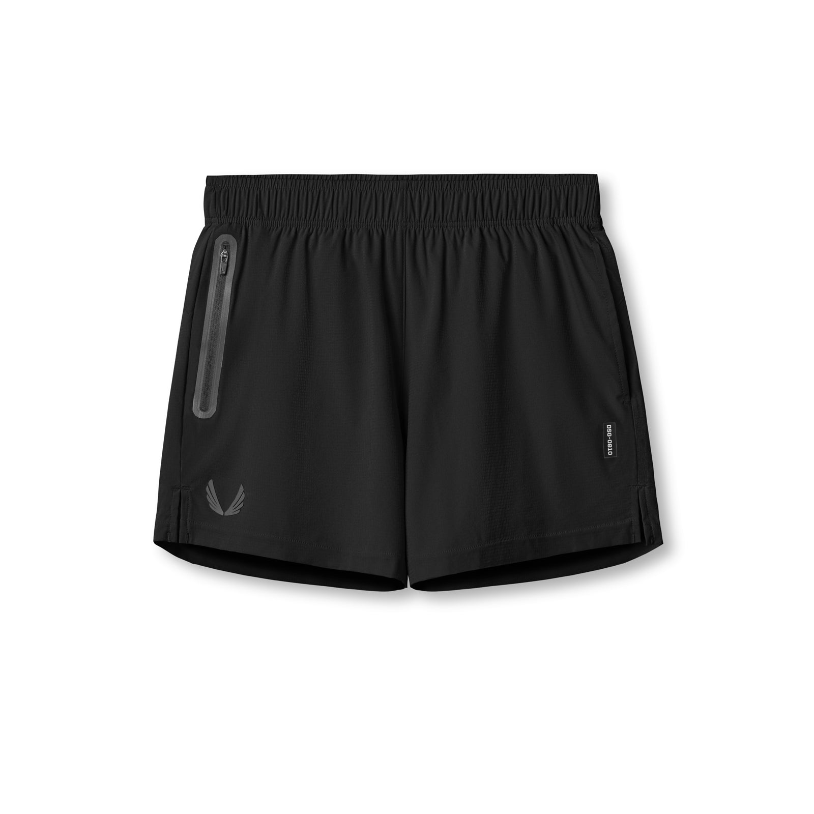 flatlay Ultralite 6" Linerless Short in Dusk Black, front view