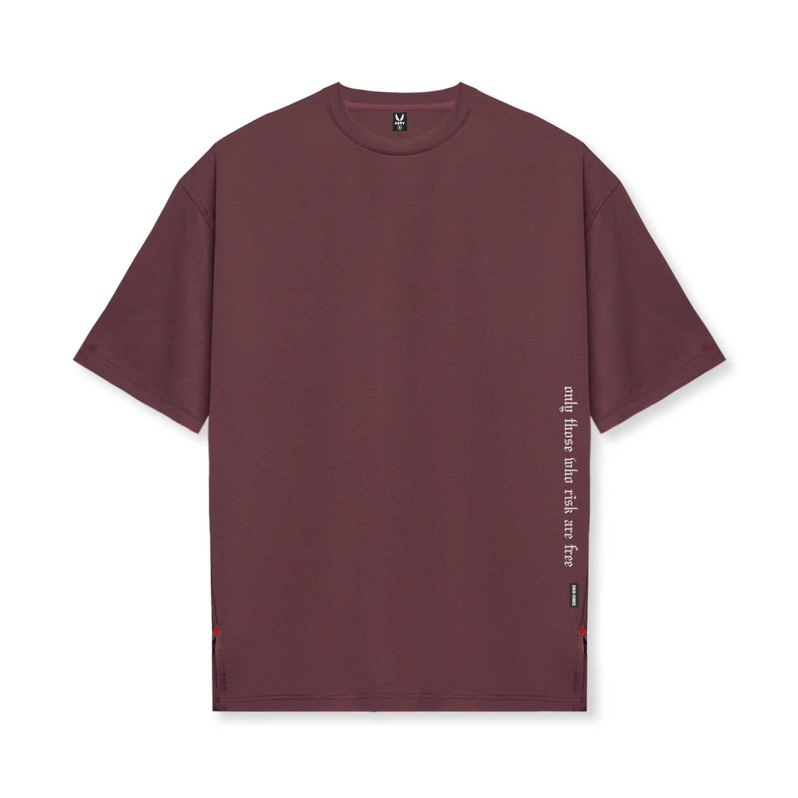 0822. AeroSilver® Oversized Tee - Plum – ASRV