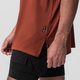 0822. AeroSilver® Oversized Tee - Brick "Box Logo"