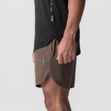 0823. Tetra-Lite® 7" Linerless Short - Deep Taupe "Wings"