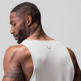 0835. 3D-Lite® 2.0 Drop Hem Tank - White "OTWR"