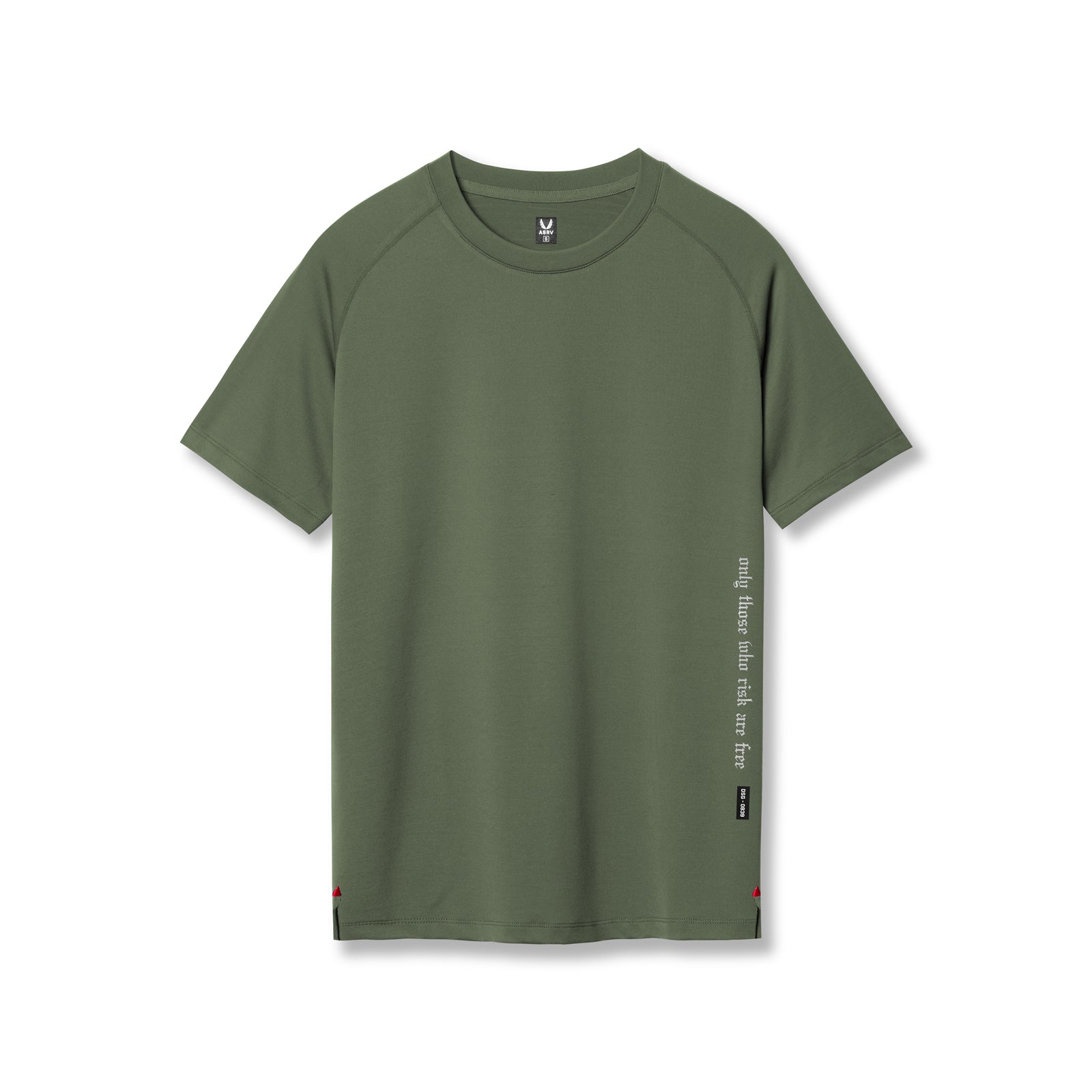 3D-Lite 2.0 Lycra Fitted Tee in olive green, front view