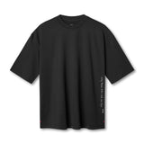 0841. 3D-Lite® 2.0 3/4-Sleeve Oversized Tee - Black "OTWR"