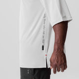 0841. 3D-Lite® 2.0 3/4-Sleeve Oversized Tee - White "OTWR"