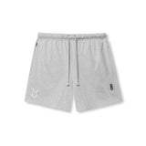 0849. Tech Essential™ Sweat Short - Heather Grey