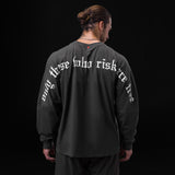 0851. Tech Essential™ Relaxed Long Sleeve - Space Grey/White "OTWR"