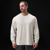 0851. Tech Essential™ Relaxed Long Sleeve - Stone/White "OTWR"