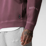 0861. Tech Essential™ Distressed Crewneck - Faded Crimson