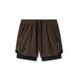 0865. Tetra-Lite® 5" Liner Short - Dark Earth "Wings"/Black