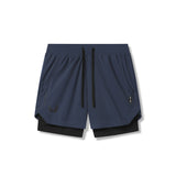 0865. Tetra-Lite® 5" Liner Short - Navy "Wings"/Black
