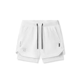 0865. Tetra-Lite® 5" Liner Short - White "Cyber"/White