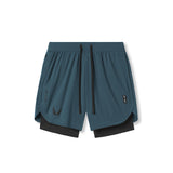 0866. Tetra-Lite® 7" Liner Short - Storm "Wings"/Black