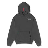 0874. Tech-Terry™ Zip Pocket Hoodie - Space Grey/White "Brush Wings/ASRV"