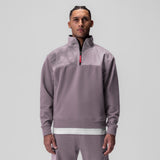 0903. Tech-Terry™ Paneled Quarter Zip - Moonscape "Wave Dye"