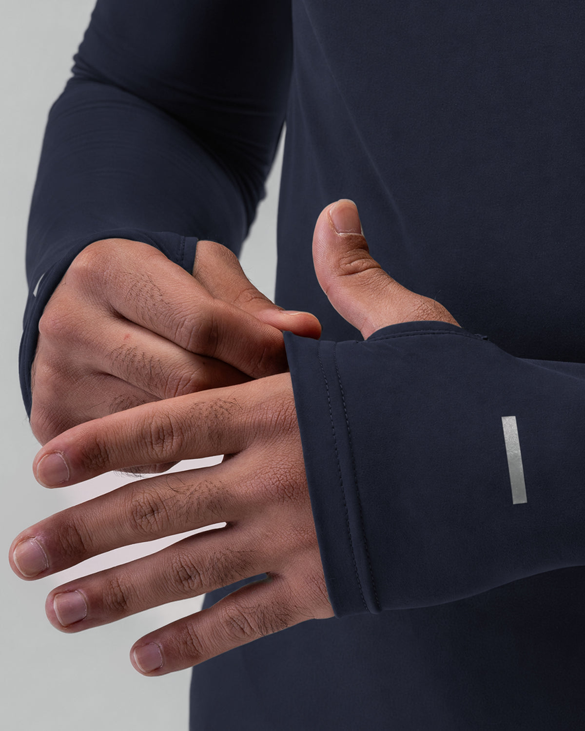 0906. Thermal Training Quarter Zip - Navy "Cyber"