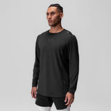 0907. AeroSilver® Training Long Sleeve - Black "Space Bracket"