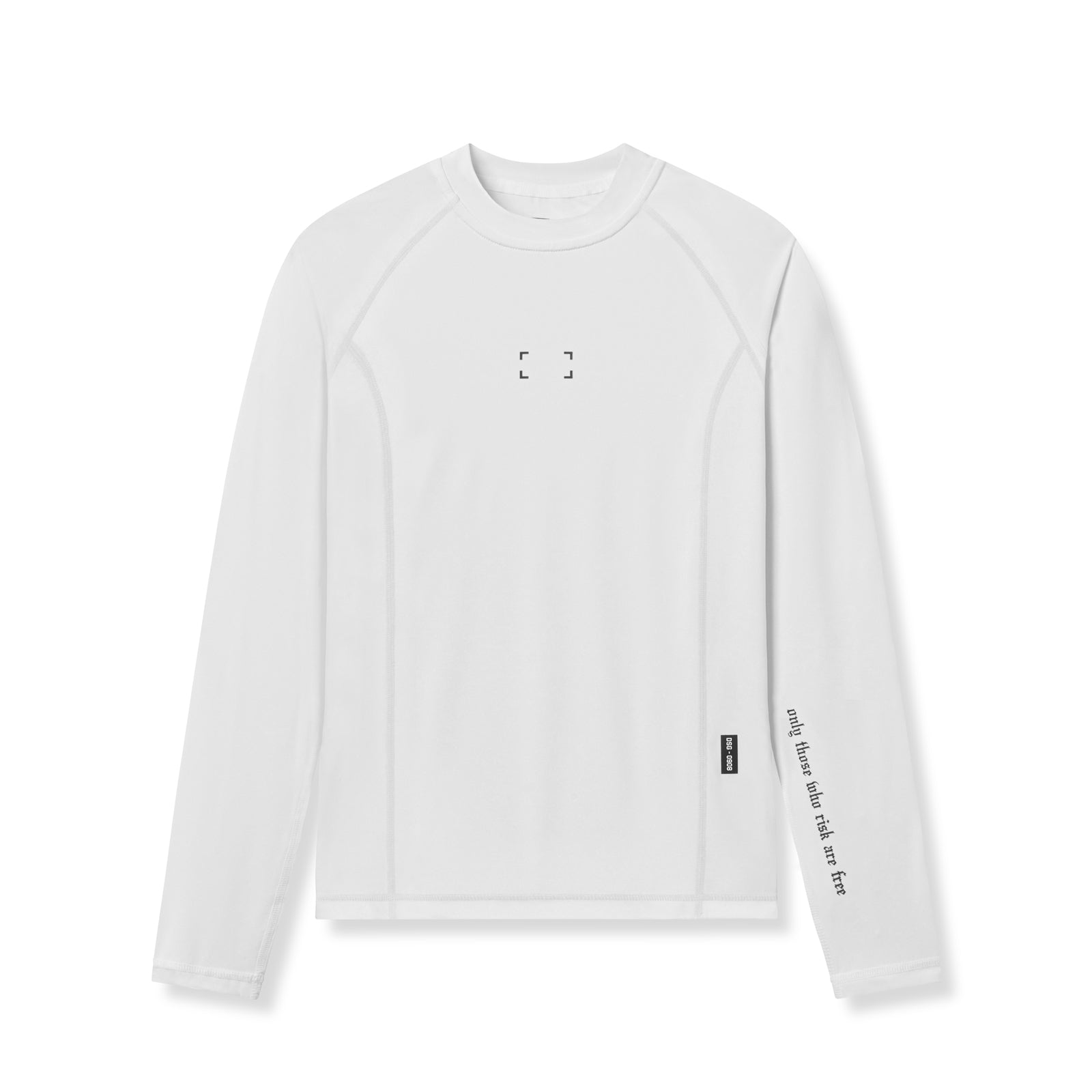 0908. WarpFlexx™ Compression Mock Neck Long Sleeve - White 