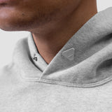 0920. Tech Essential™ Distressed Hoodie - Heather Grey