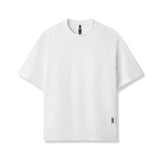 0946. Waffle Knit Oversized Tee - White