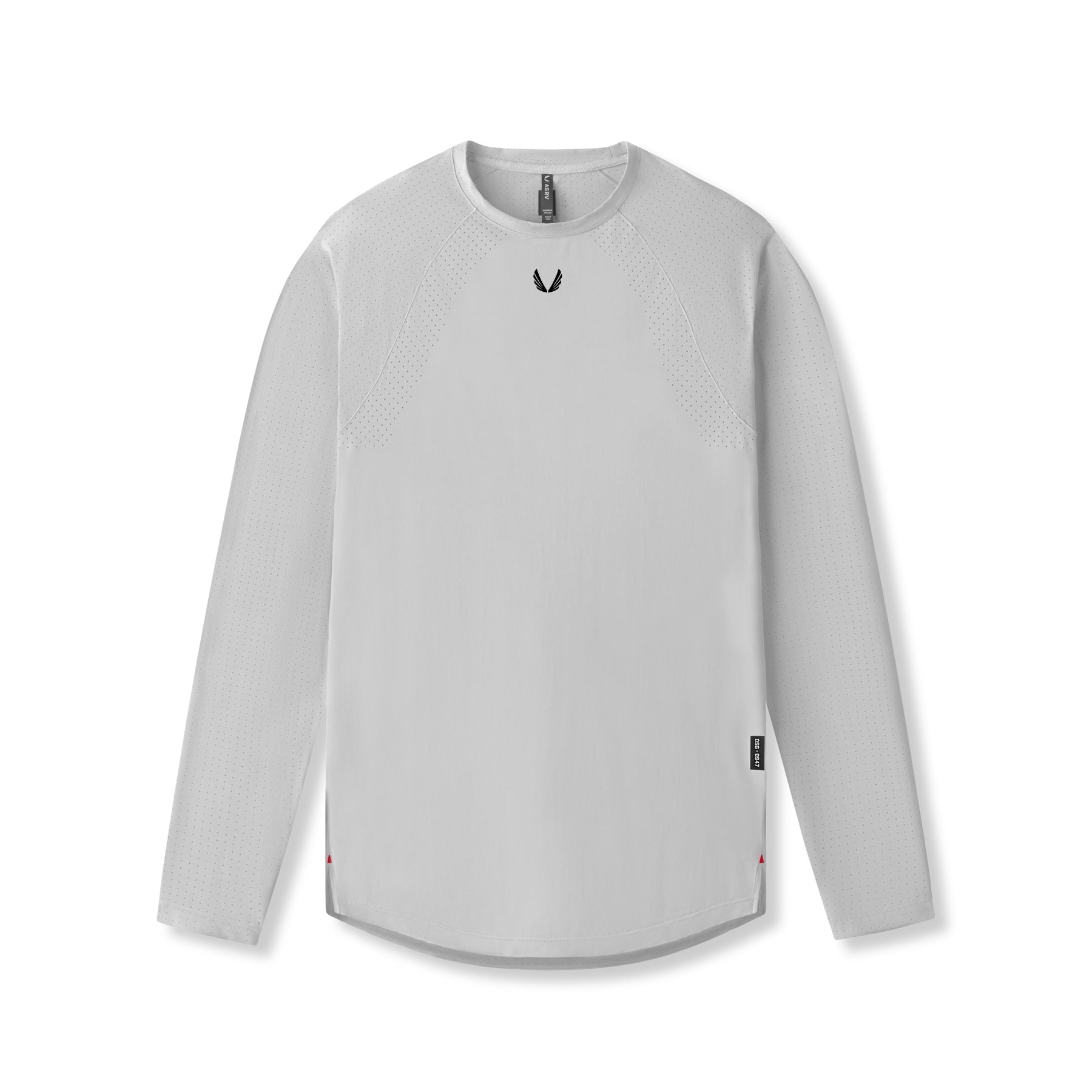 flatlay Laser-Vent™ Established Long Sleeve in slate grey, front view