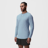 Laser-Vent™ Established Long Sleeve in light sky, worn by model, side view