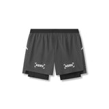 0951. Aerotex™ 4" High Split Liner Short - Space Grey