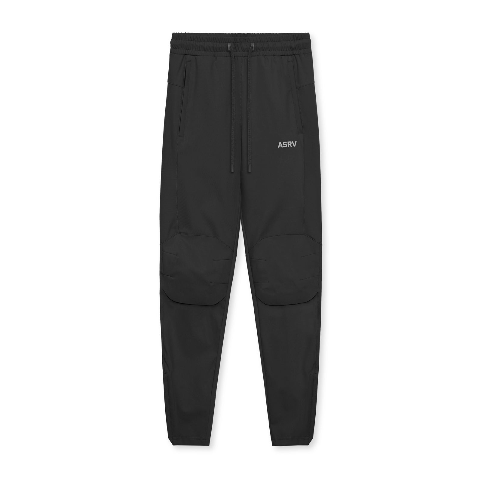 flatlay Tetra-Lite® Moto Jogger in black, front view