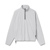 flatlay Aerotex Quarter-Zip Jacket in slate grey, front view
