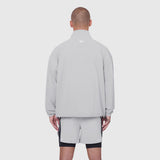 Aerotex Quarter-Zip Jacket in slate grey, back view on model