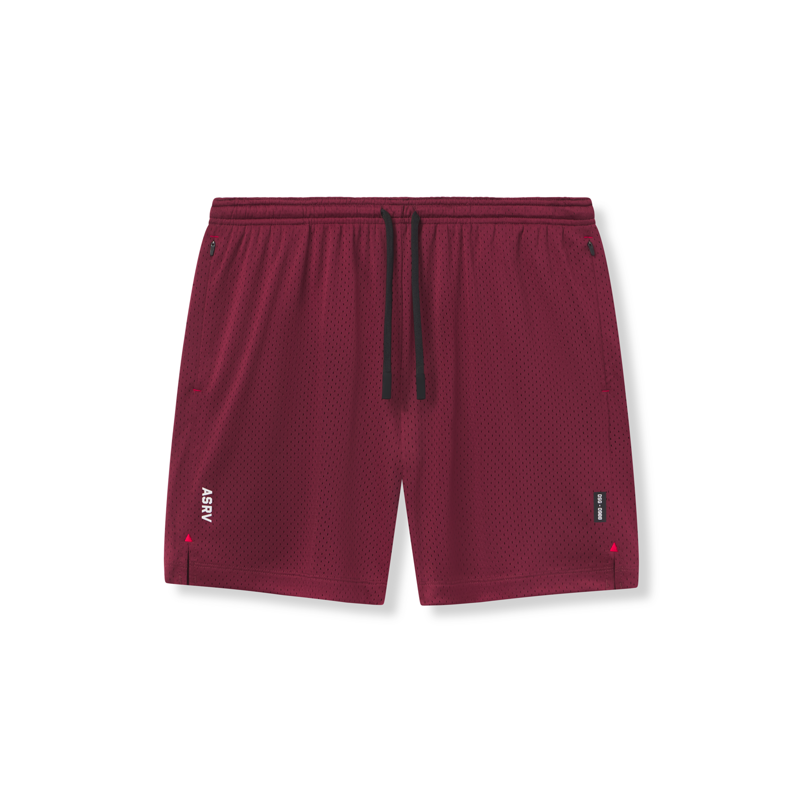 flatlay Reversible 2-in-1 Short in crimson, front view